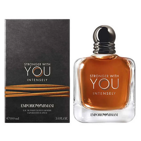 عطر سترونجر ويذ يو انتينسلي من جورجيو أرماني للرجال سعة 100 مل - Stronger With You Intensely EDP By Emporio Armani For Men 100ml
