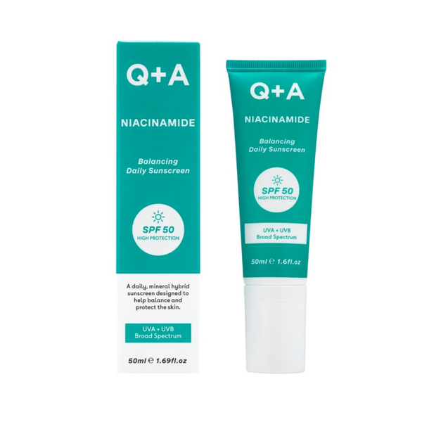 Q+A niacinamide 50spf sunscreen 50ml