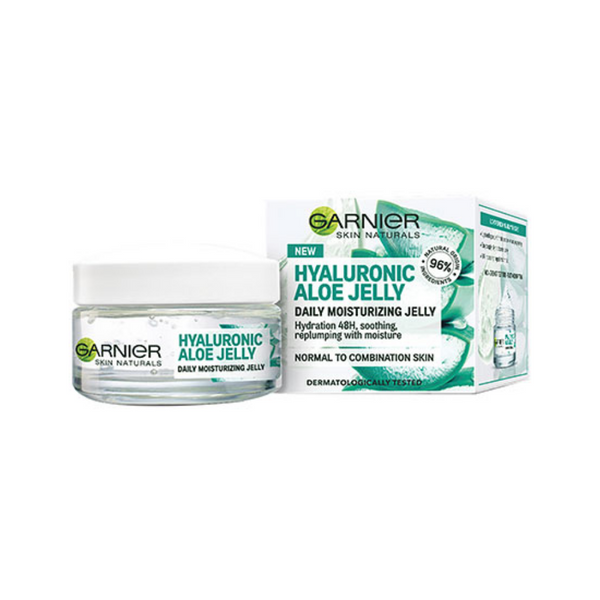 GARNIER HYALURONIC ALOE VERA MOISTURIZER DAY GEL  جل النهار المرطب بالصبار من غارنييه بالهيالورونيك