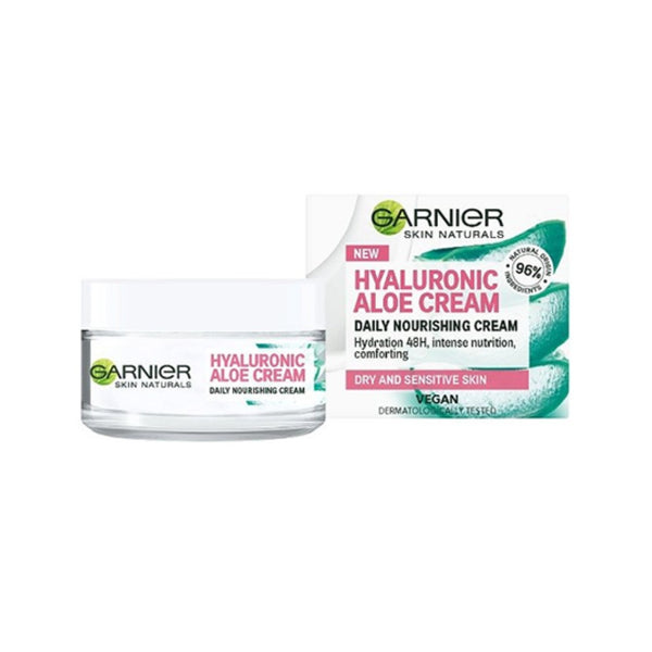 Garnier Hyaluronic Aloe Cream 50ml  -  كريم غارنييه بالصبار والهيالورونيك 50 مل