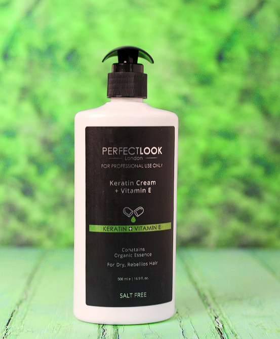 perfect look for professional use only keratin cream + vitamin e   مظهر مثالي للاستخدام الاحترافي فقط كريم الكيراتين + فيتامين يـ