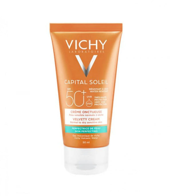 كريم واقي من الشمس كابيتال سولي بلمسة مخملية +SPF50 من فيشي 50مل VICHY CAPITAL SOLEIL VELVETY CREAM SPF50+ 50ML