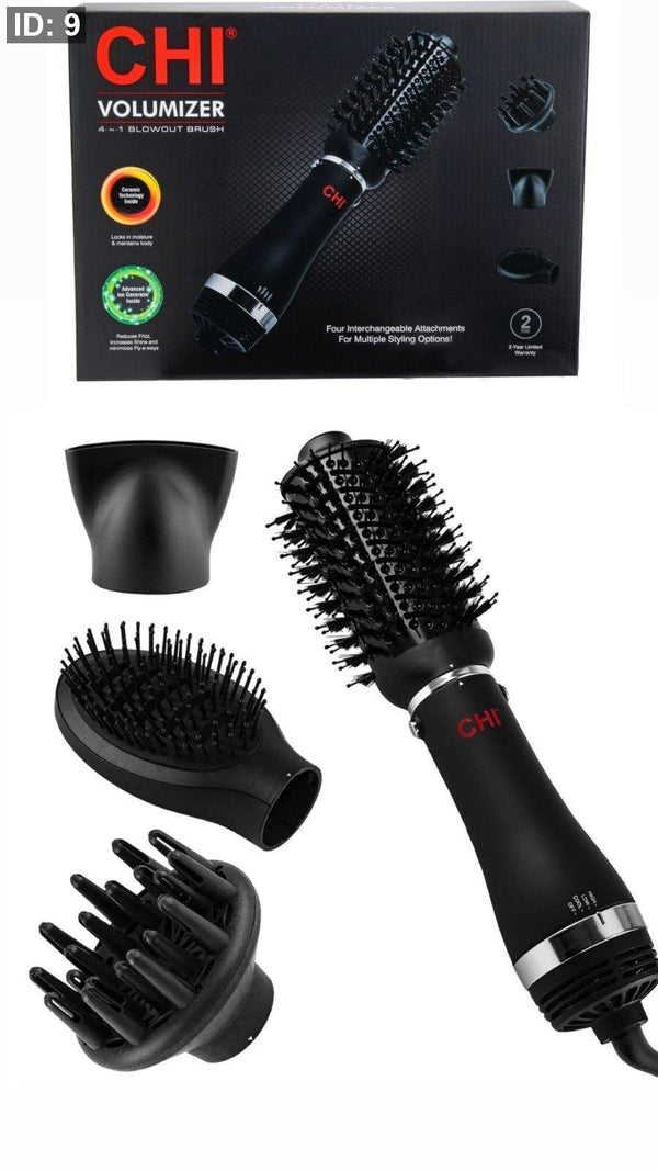 فرشاة الشعر الحرارية من تشي متعددة الاستخدامات - 4 قطع - وكفالة سنة